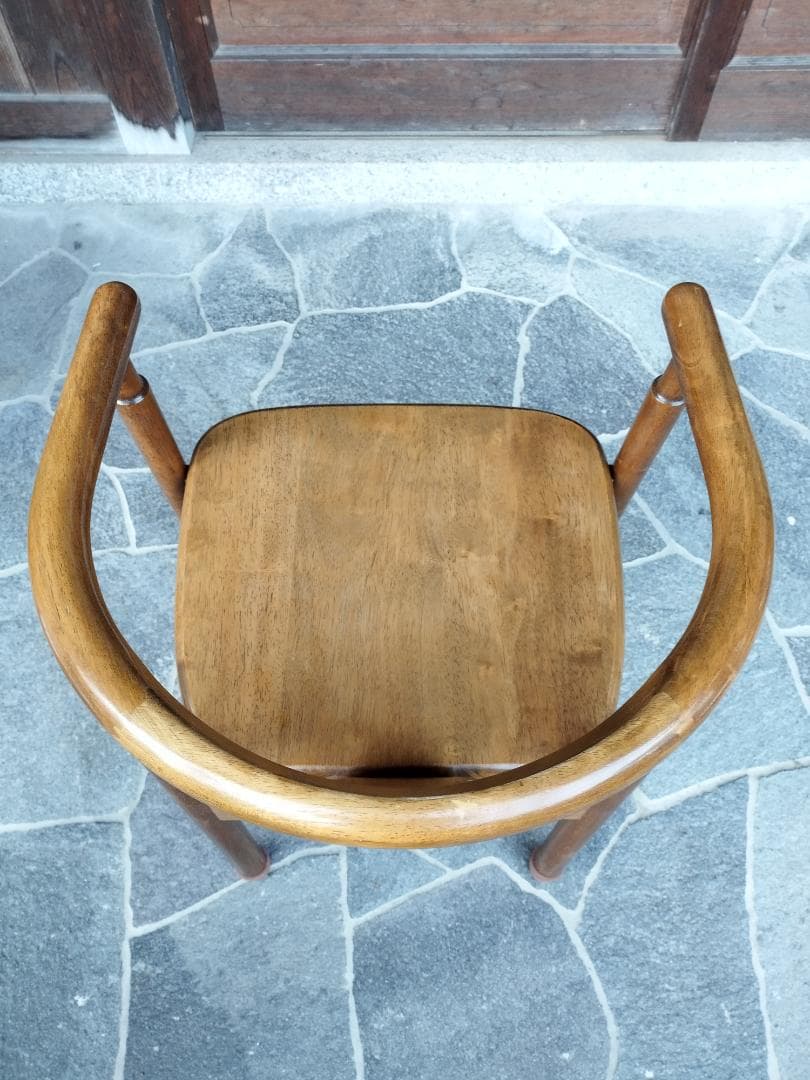 無垢　木製　ダイニングチェア　レトロカントリー　①