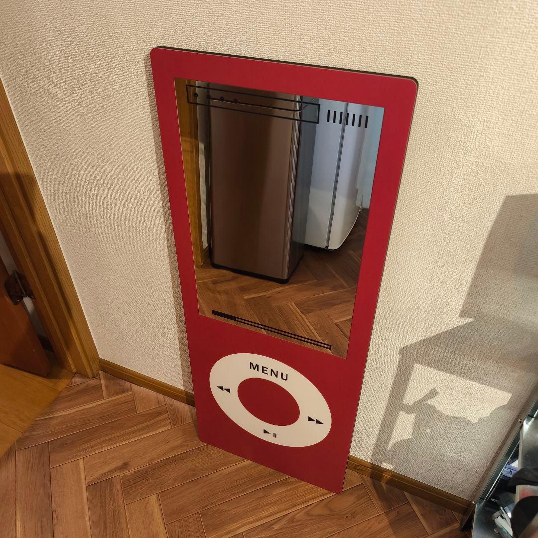 ipod型 ミラー iPhone 韓国インテリア 壁掛け スタンド おしゃれ