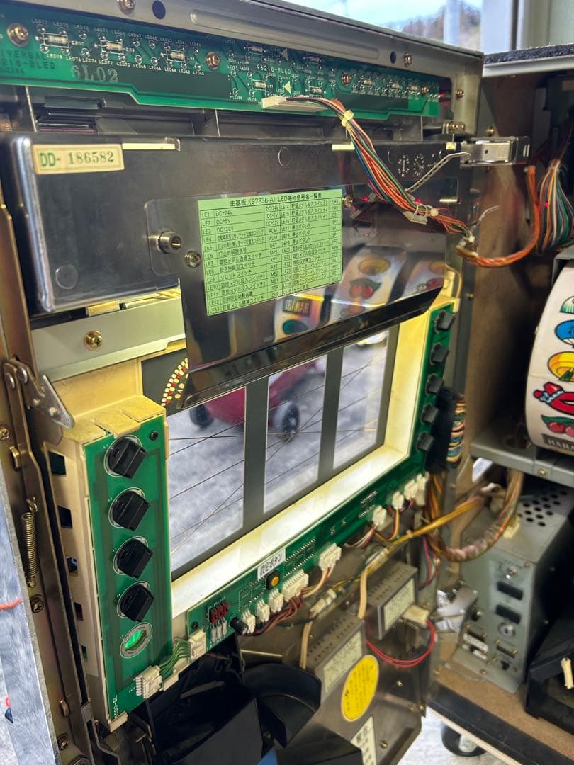 り*。様 スロット　花火　4号機　アルゼ　実動　メダル付き　レトロ　アンティーク