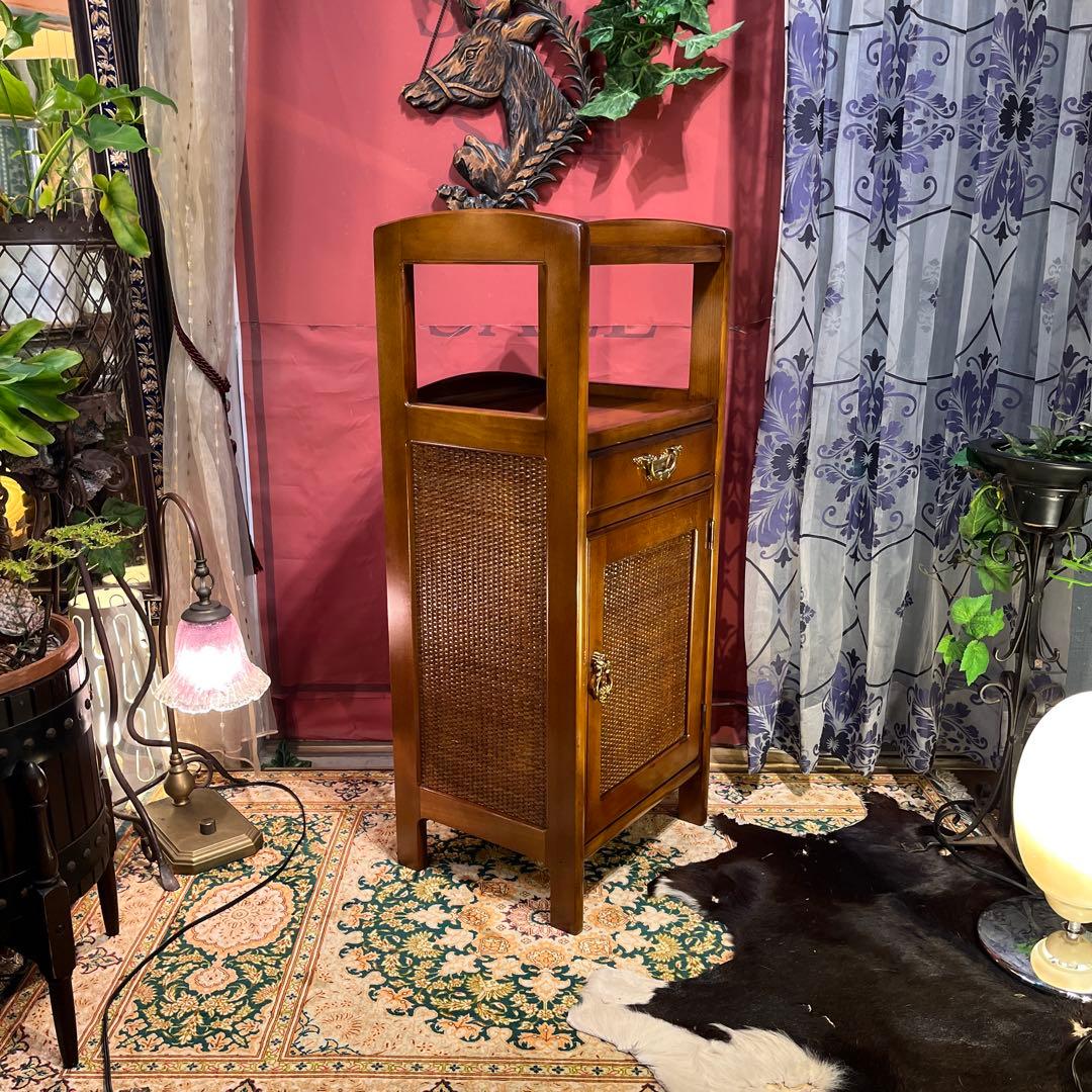 オールド　カリモク　クラシック　木製ラック