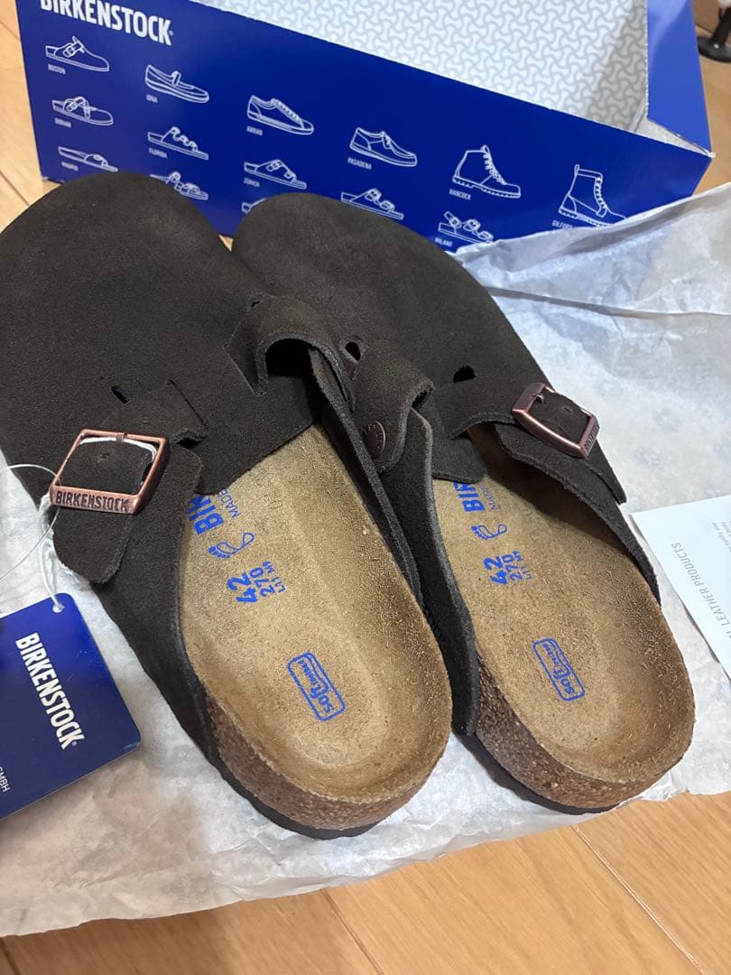 ビルケンシュトック　ボストン　スウェード　モカ　42 27.0