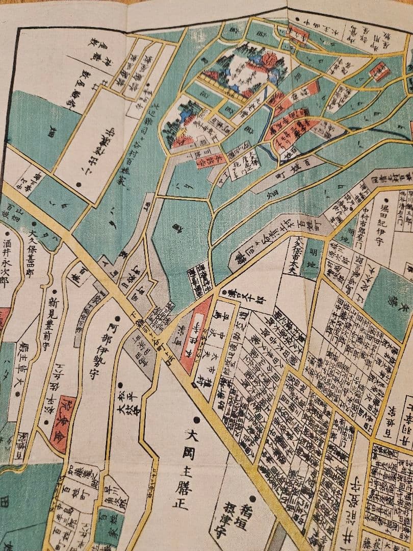 江戸切絵図【音羽雑司ヶ谷】尾張屋清七 古地図