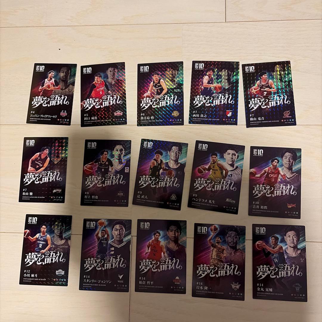 B*k様 Bリーグ　特別特典　選手カード　45枚