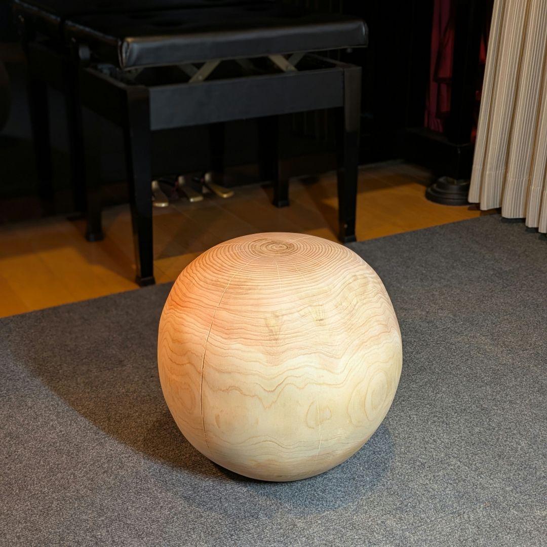 ごっち　檜　丸型　丸太　椅子　スツール　高さ約31㎝