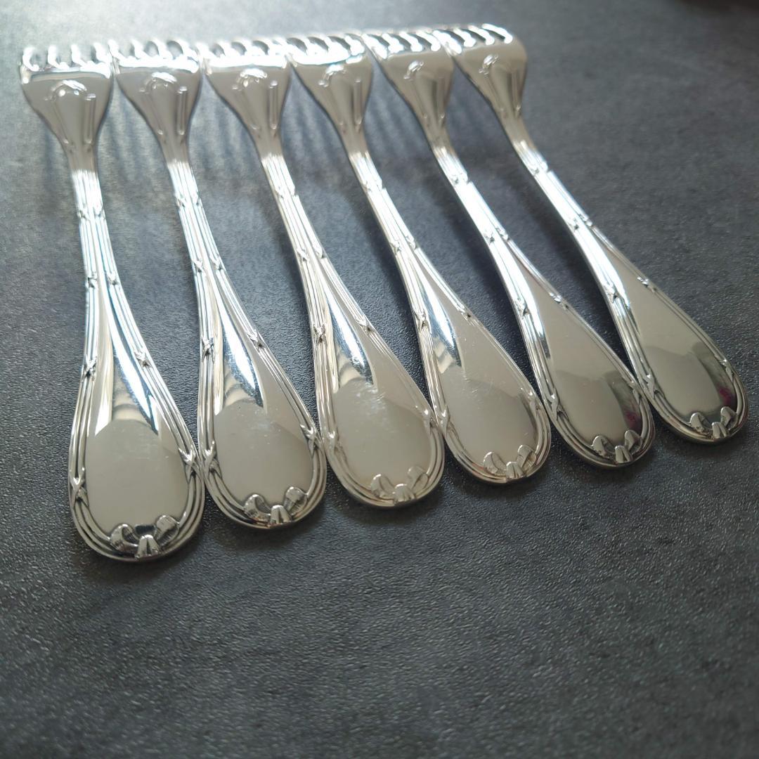美品 クリストフル リュバン デザートフォーク 6点