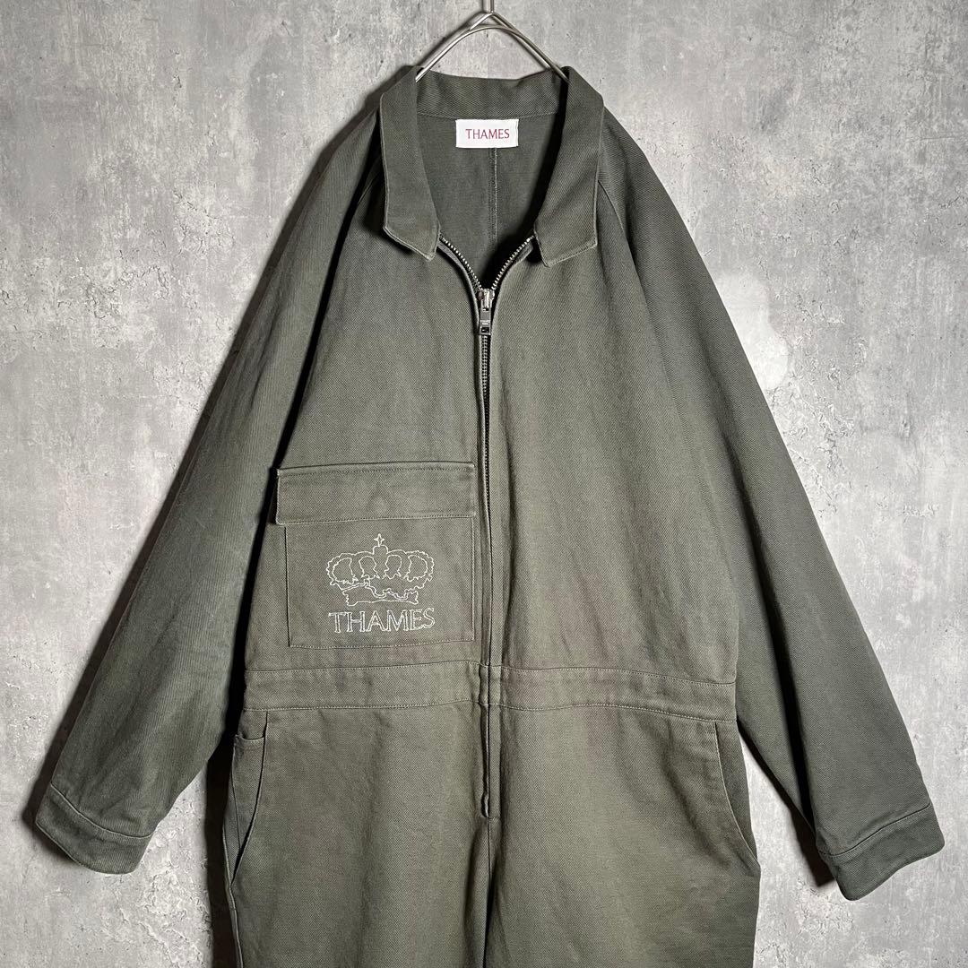 希少⭐️ THAMES MMXX. テムズ つなぎ オールインワン L オリーブ