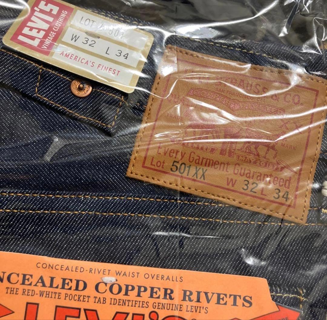 LVC501XX1937リジットW32L34 新品未使用　デッドストック