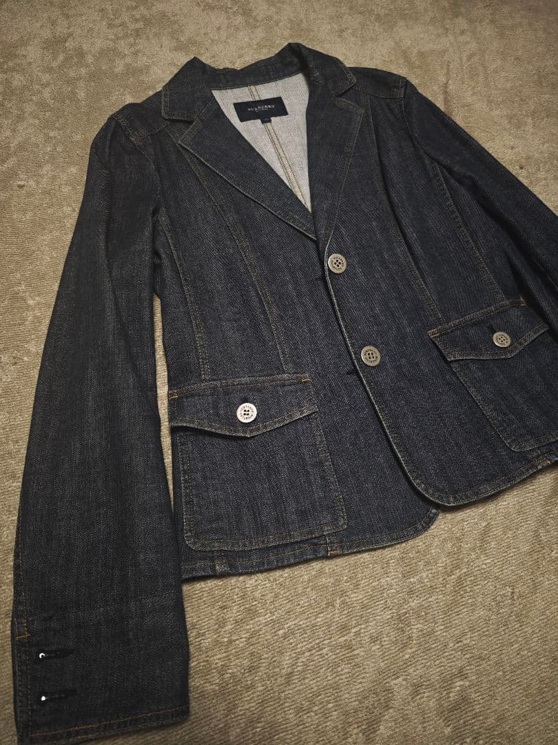 バーバリー デニムジャケット 42サイズ ノバチェック