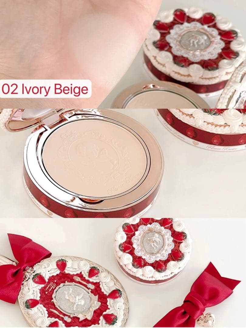 【mio】フラワーノーズ　ストロベリーキューピッド＆スウィーティーベア4点