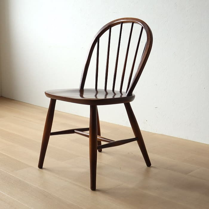 アンティーク 飛騨産業 キツツキ ウィンザーチェア ブナ材 無垢材③