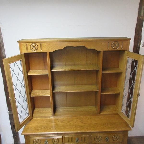 イギリス アンティーク 家具 ドレッサー カップボード キャビネット 6056e