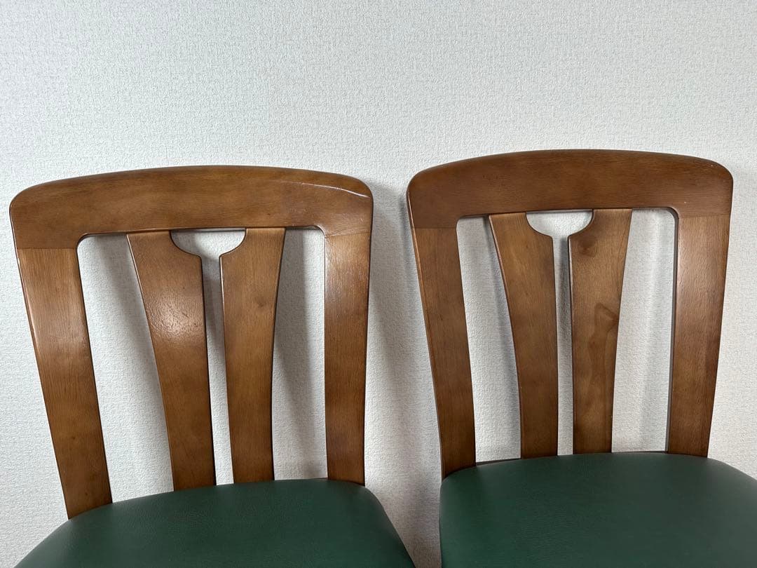 カリモク クラシック ヴィンテージ レザーチェア ２脚セット 管理No.※i4※