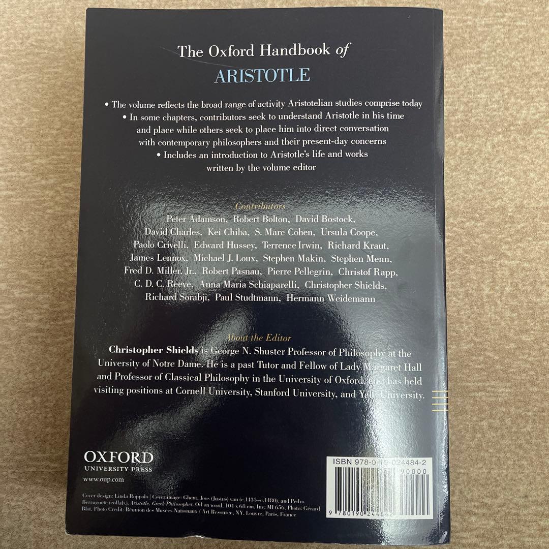 洋書 The Oxford Handbook of Aristotle