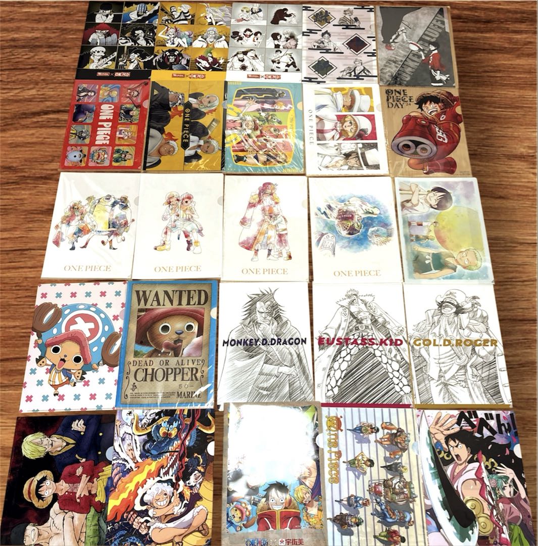 ワンピース　クリアファイル　　90枚以上まとめ売り