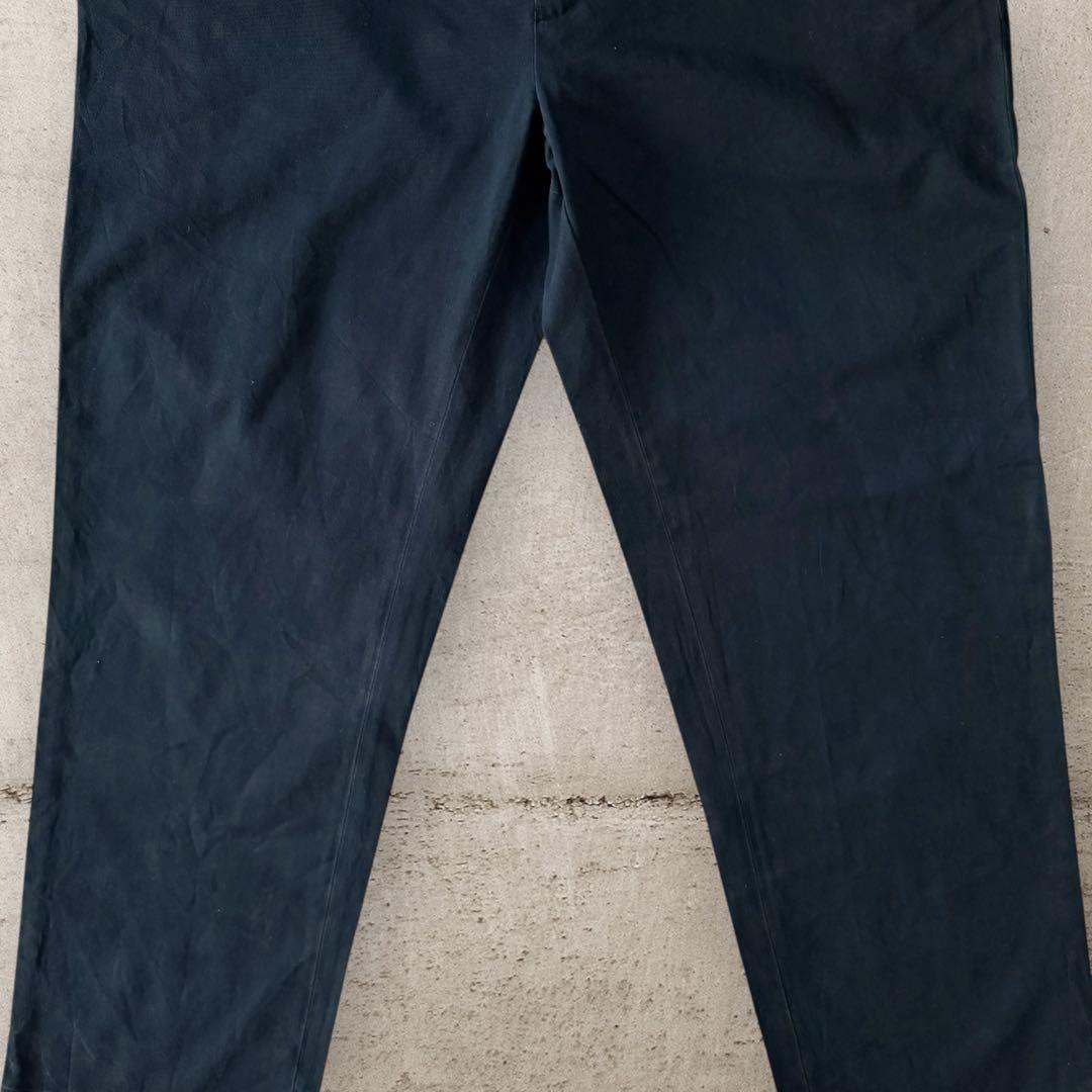 希少デッドストックPoloRalphLaurenラルフローレンチノパンW32濃紺