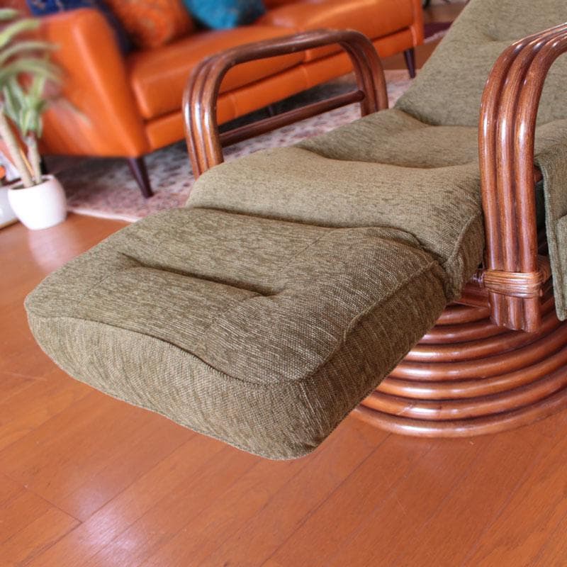 リクライニングソファ ラタン 籐家具 南国スタイル リゾート 214-1348