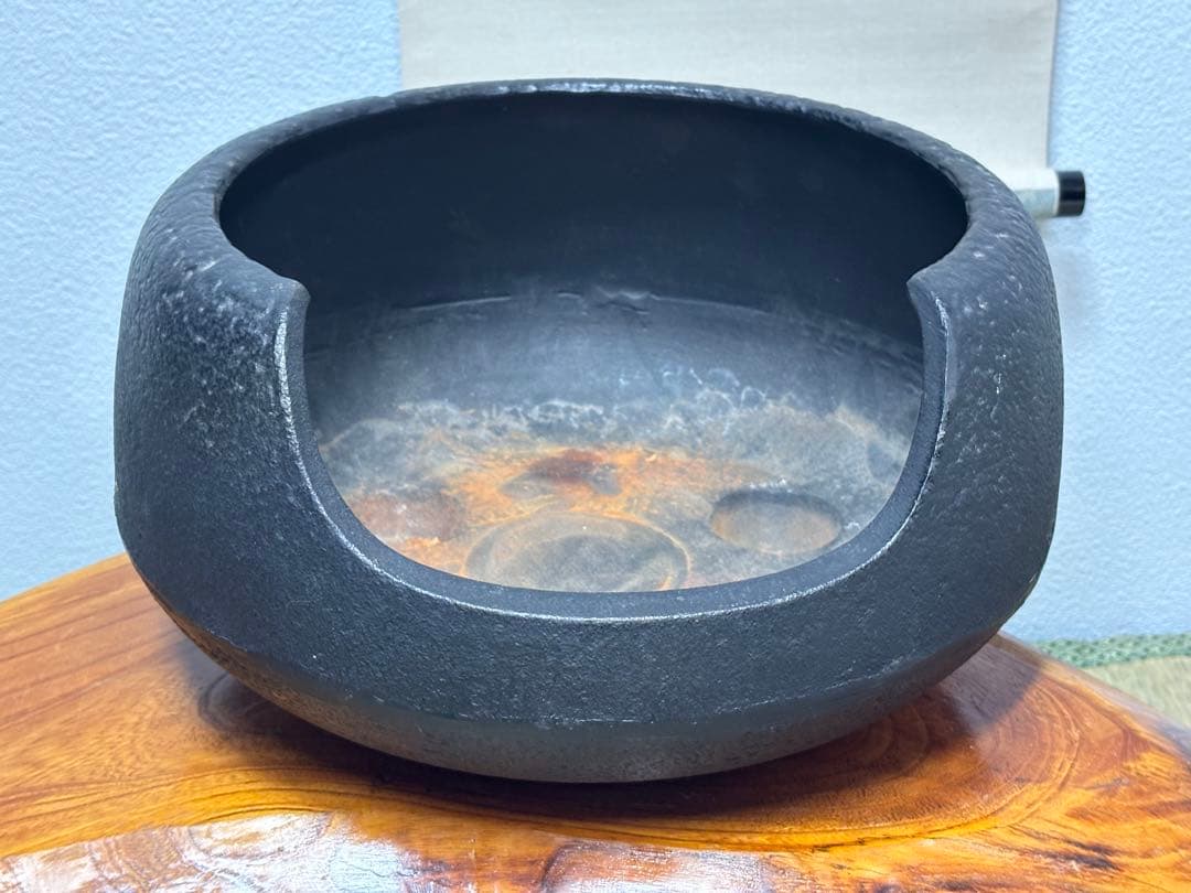 道安風炉（前欠け風炉） 五徳 底瓦 3点 茶道具