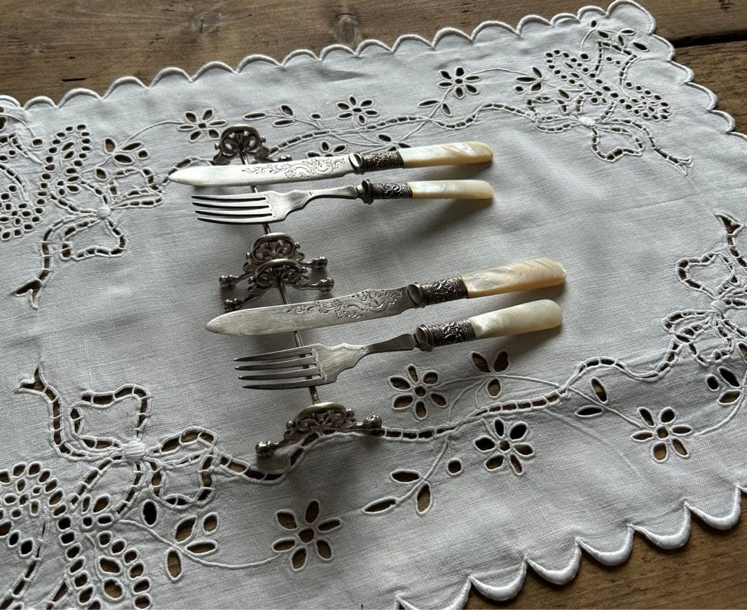 A アンティーク カトラリー3点セット