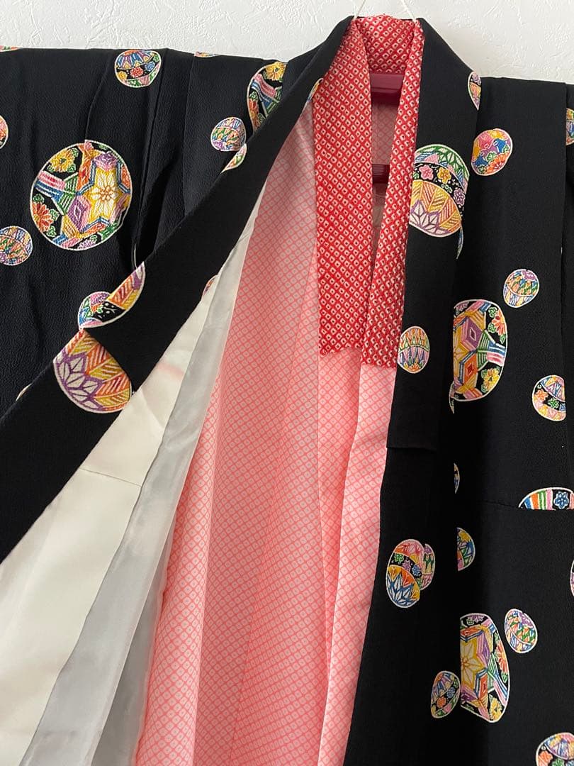 七五三　7歳　お着物セット　ハンドメイド　作り帯