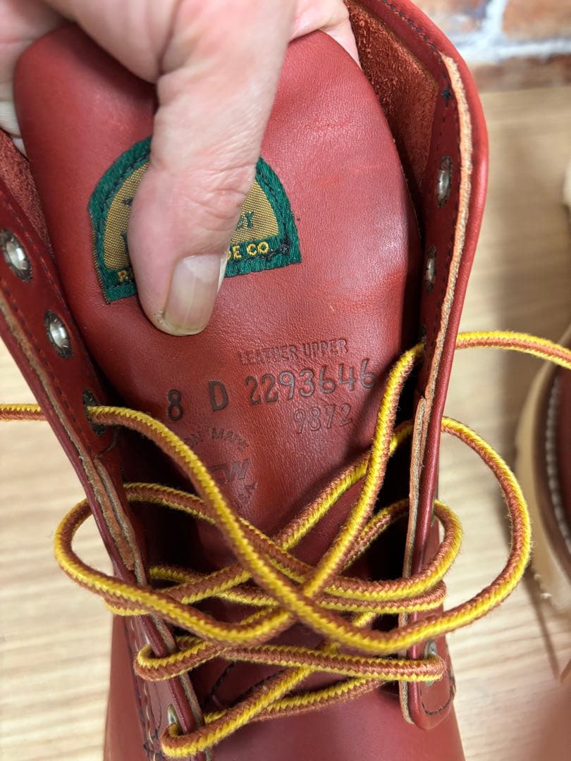 カ*モ様 レッドウイング　アイリッシュセッター　9872 サイズ8 ビームス別注