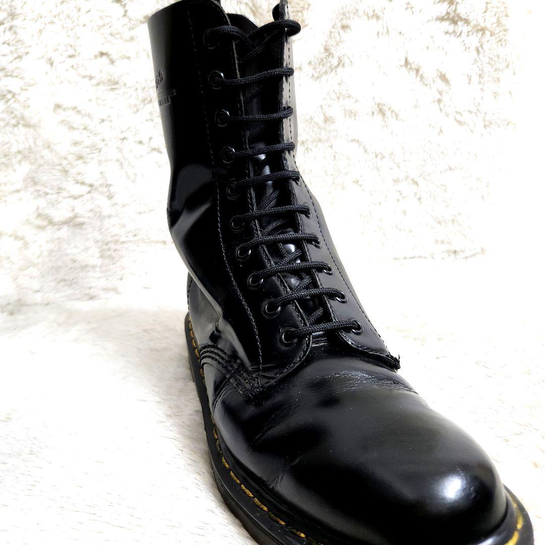 と*ら様 希少　ドクターマーチン　本革　10ホール　ブーツ　黒　UK10　29.