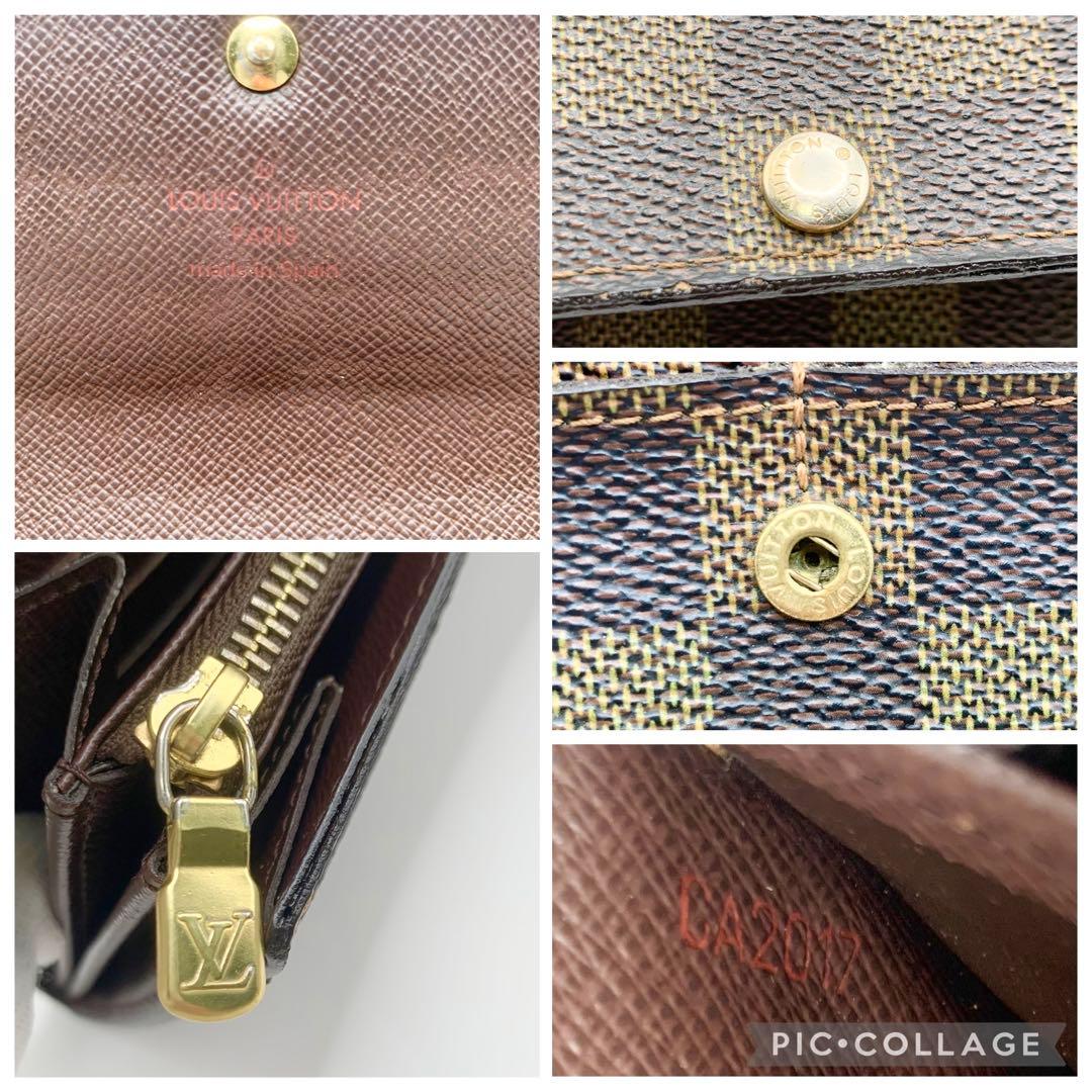 【極美品】ルイ・ヴィトン ダミエ サラ 長財布 N61734 K11