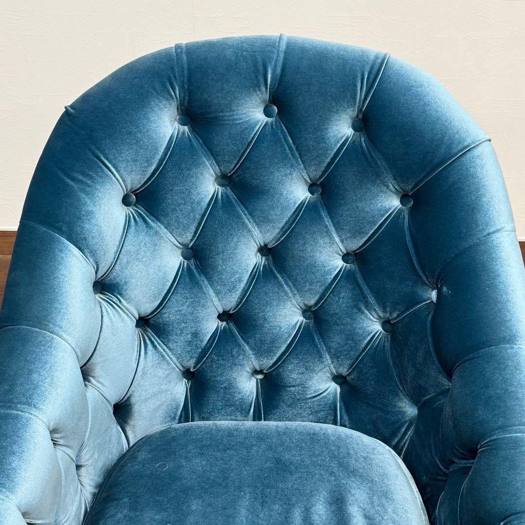 H112K55 VINCENT チェスターフィールド 1人掛けソファ