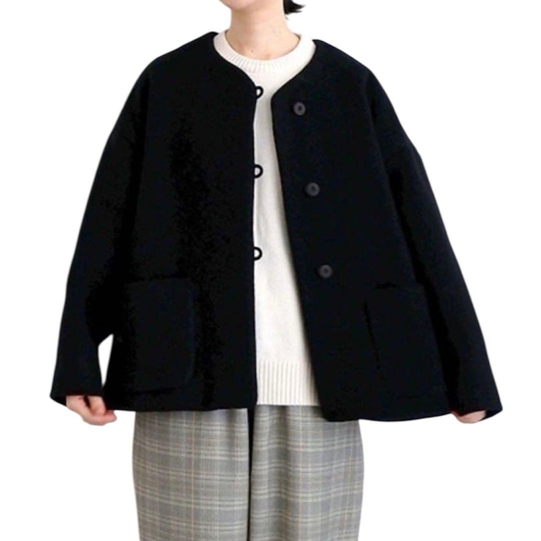 美品✨ オオカミとフクロウ オオカミとシロクマのヴィーカ コート ノーカラー