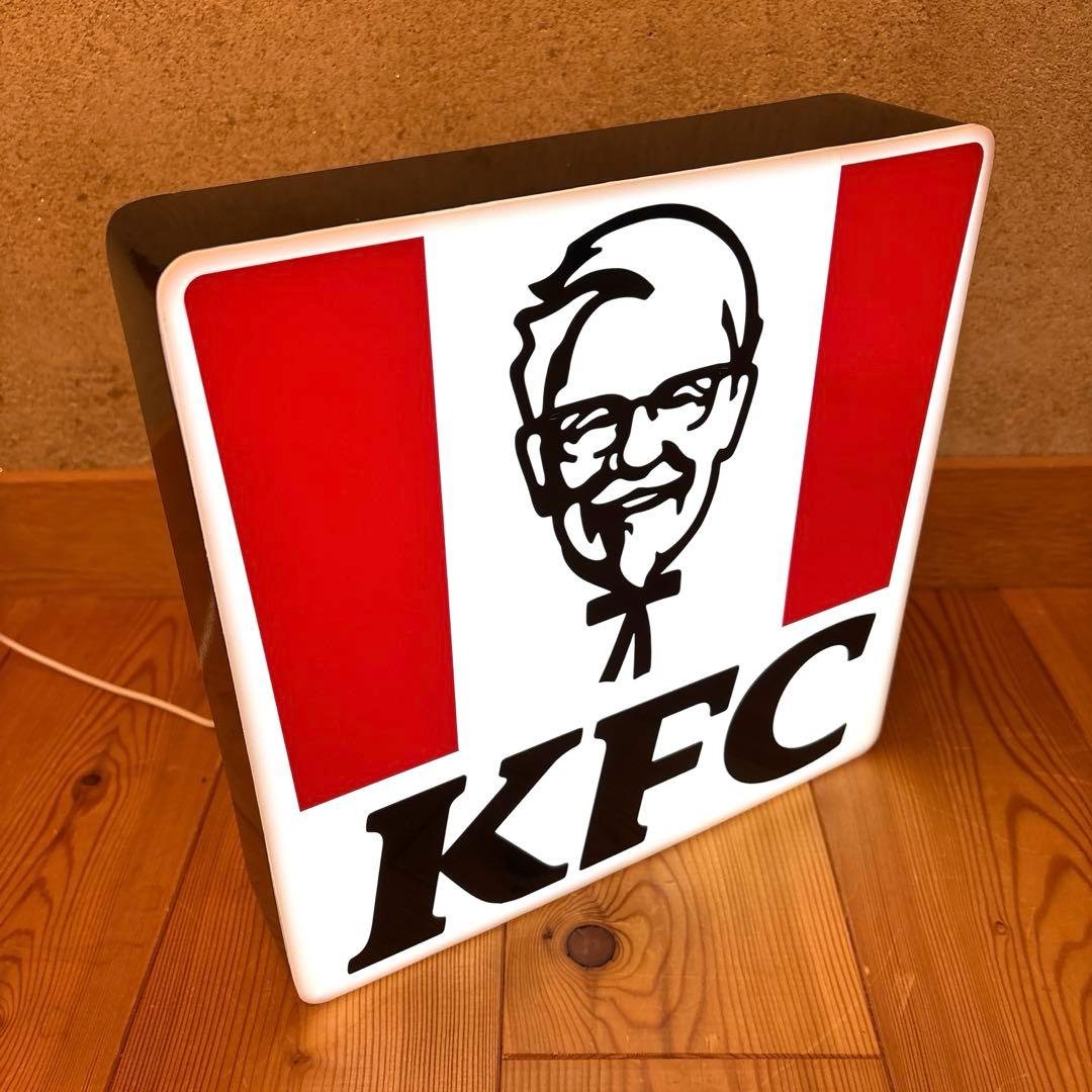 ビンテージ　ケンタッキーフライドチキン　カーネルサンダース　ライトアップ　看板