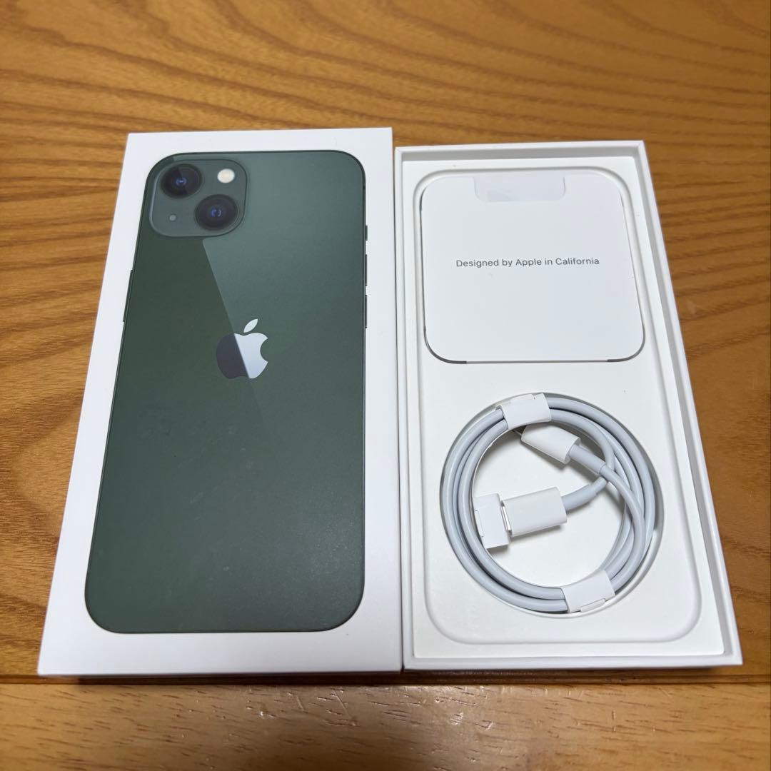 r*o様 iPhone13グリーン 最大容量91% 128GB