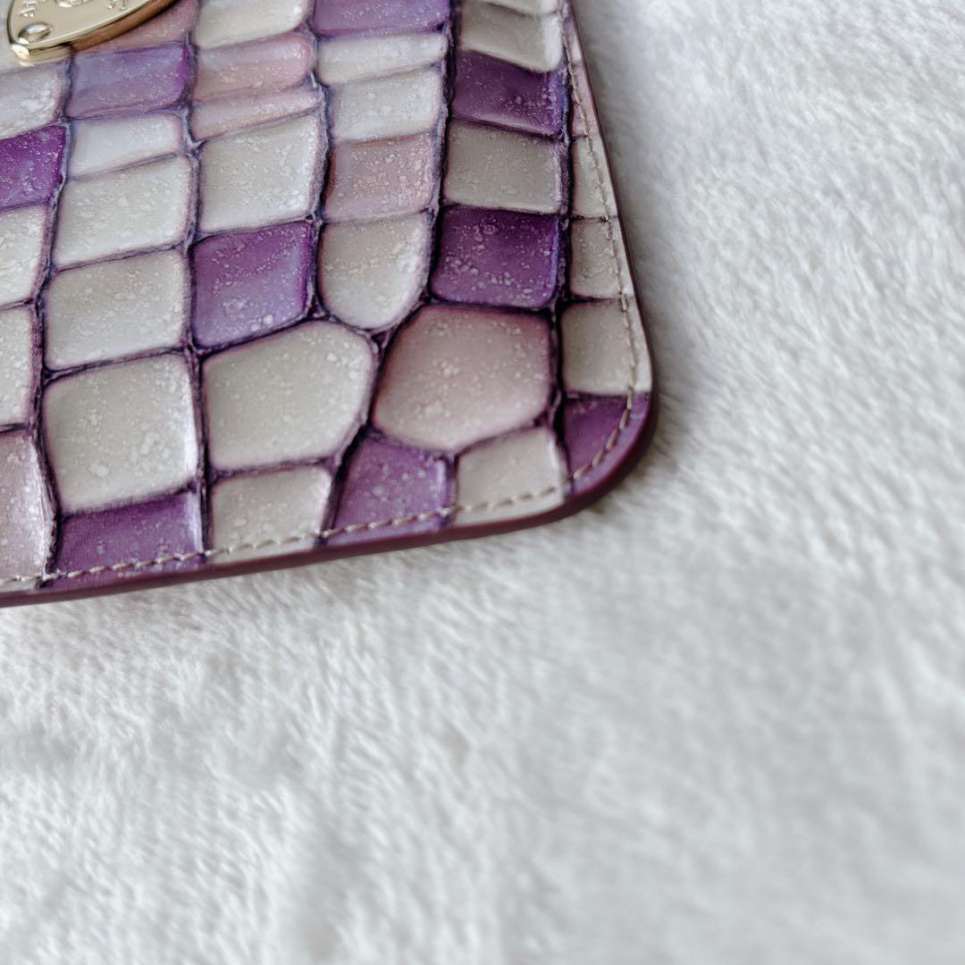 ATAO スリモ ヴィトロ ロージーラベンダー L字ファスナー 長財布