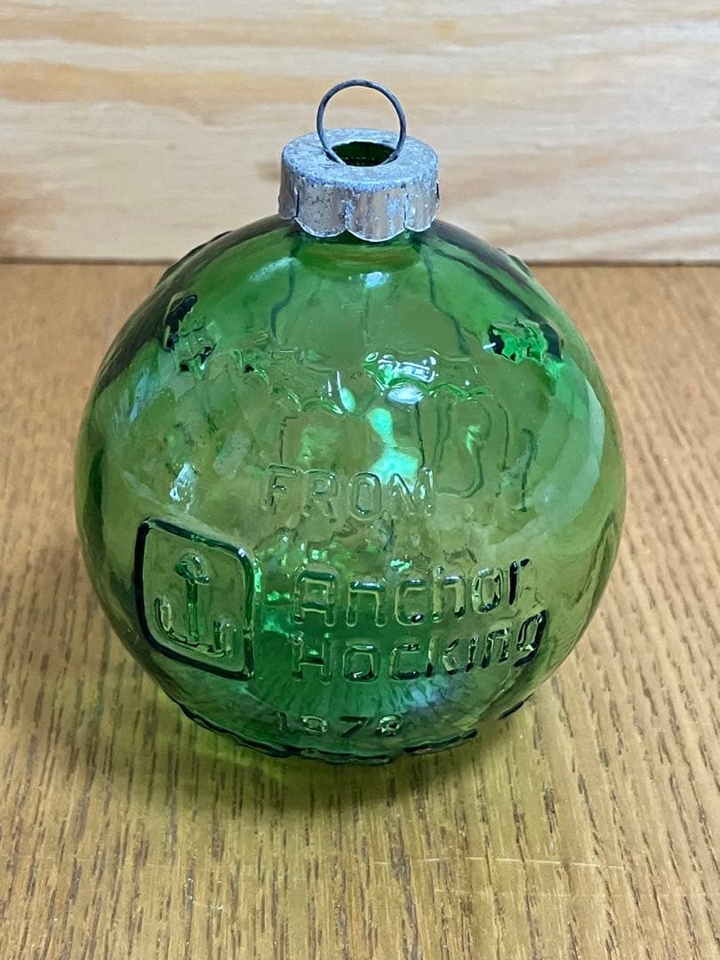 アンカーホッキング　ハッピーホリデイズオーナメント　フォレストグリーン