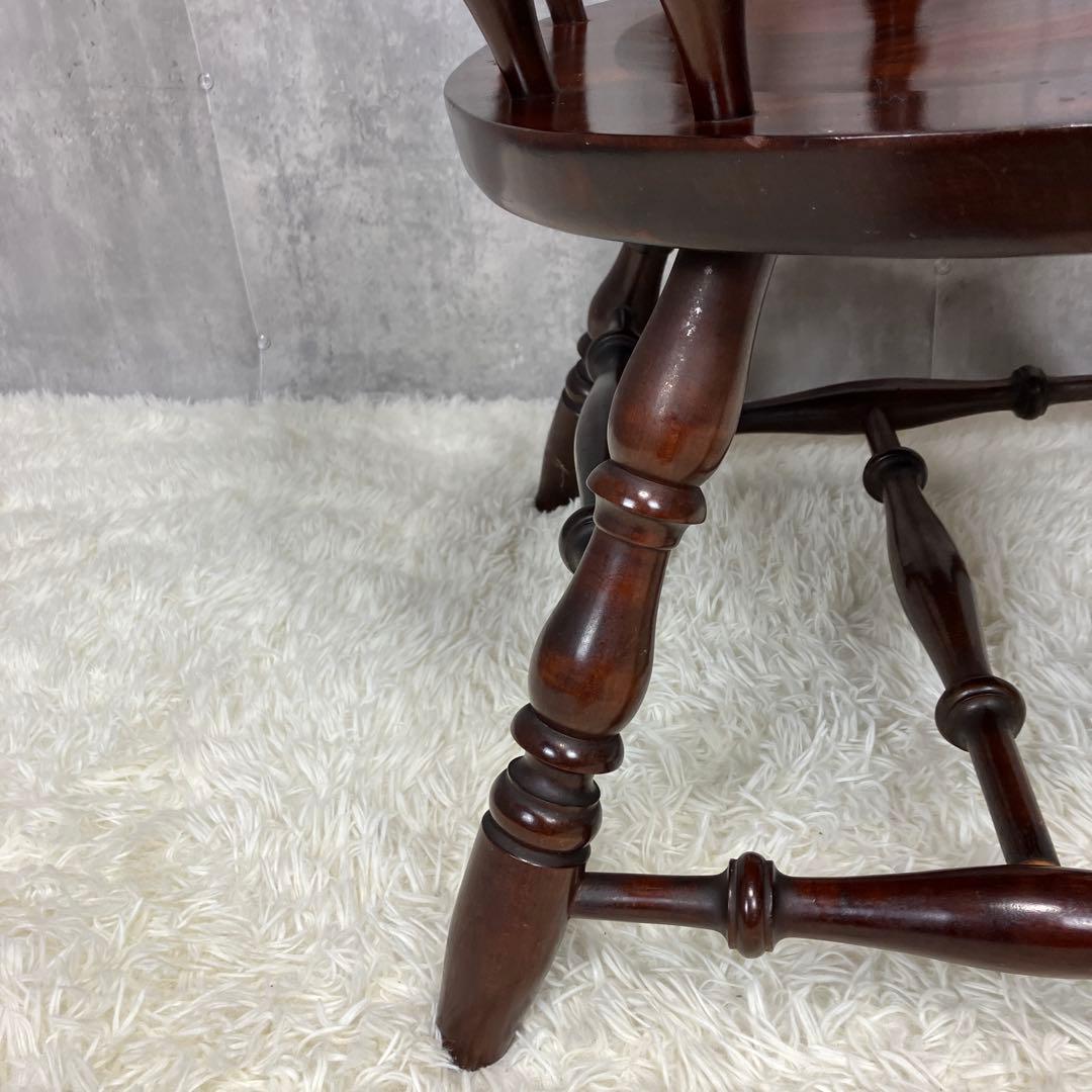 九州民芸家具 ミズメザクラ無垢 ウィンザーチェア 肘付き キャプテンチェア