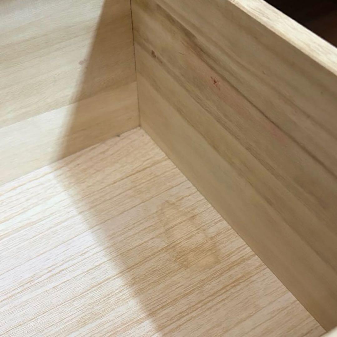 キャビネット コード穴有り ブラウン 幅60 木製 チェスト 引き出し