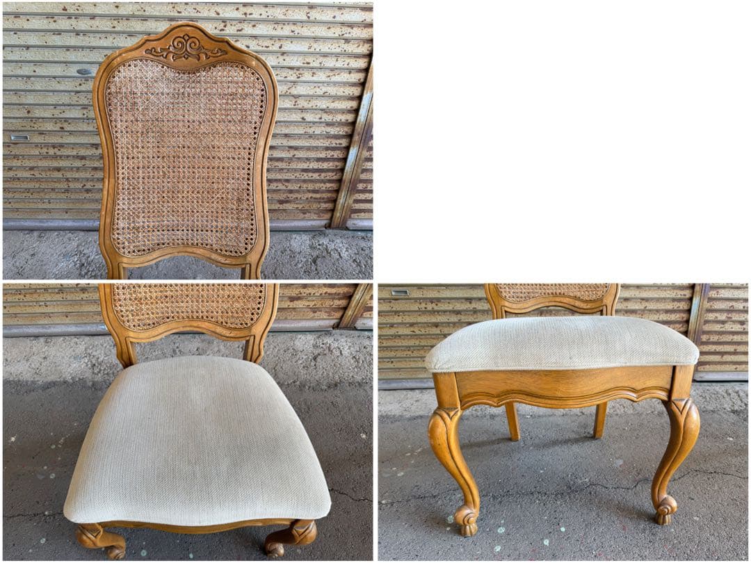 【O-1890】ロココ調 テーブル 机 デスク 書斎 アンティーク