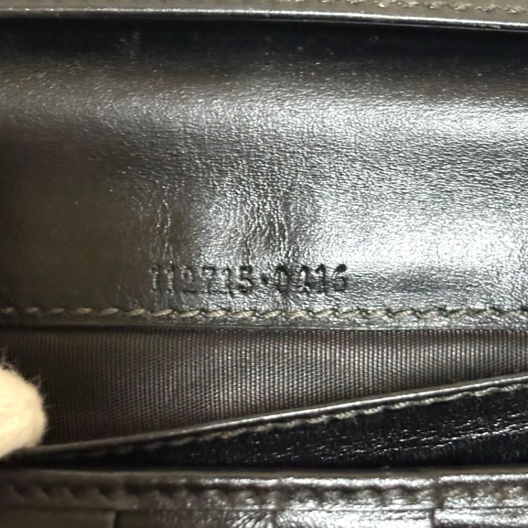 人気　グッチ　長財布　GGシマ　レザー　ブラック　GG柄　Wホック　ロゴプレート