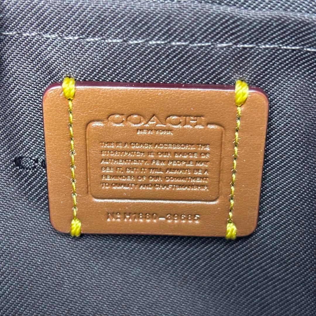 美品✨COACH　キルティング　ボディバッグ　ウエストポーチ　ブラック　斜め掛け