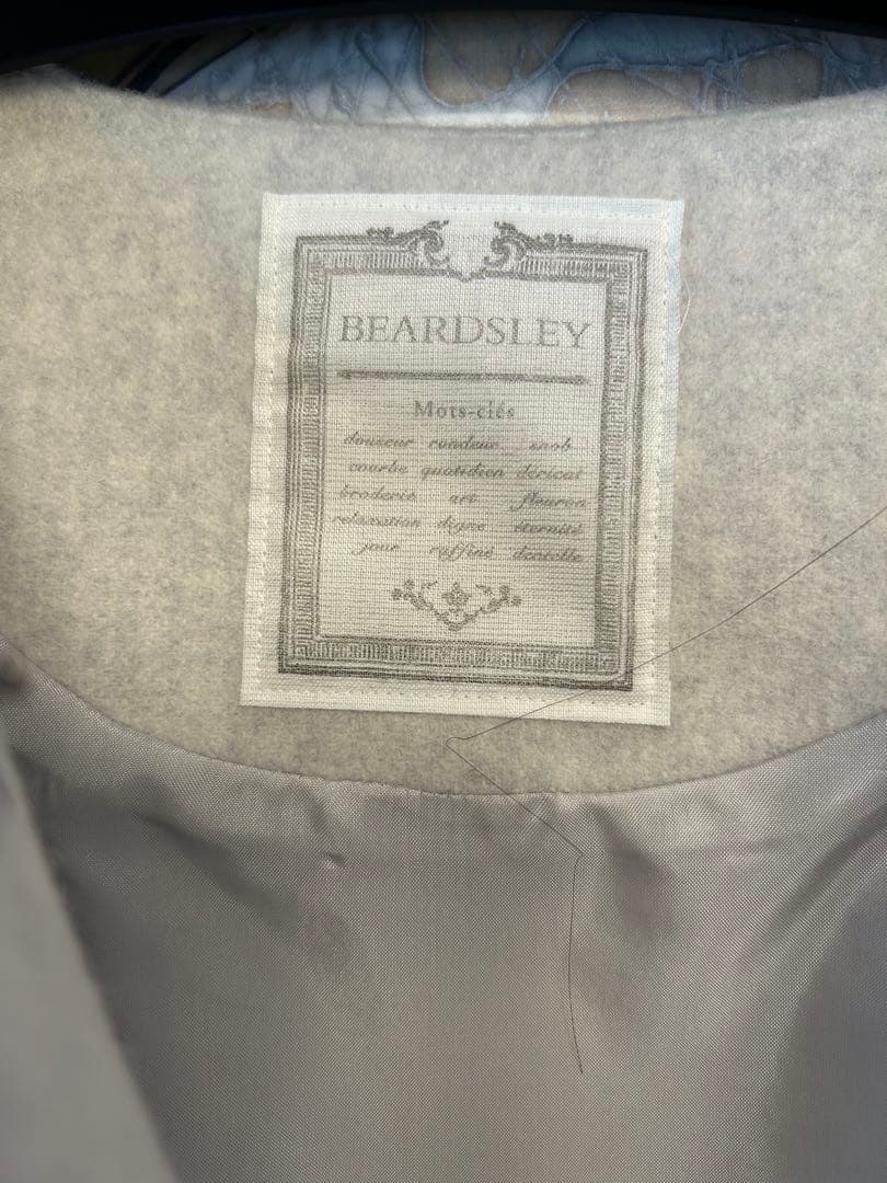 BEARDSLEY ノーカラージャケット グレー