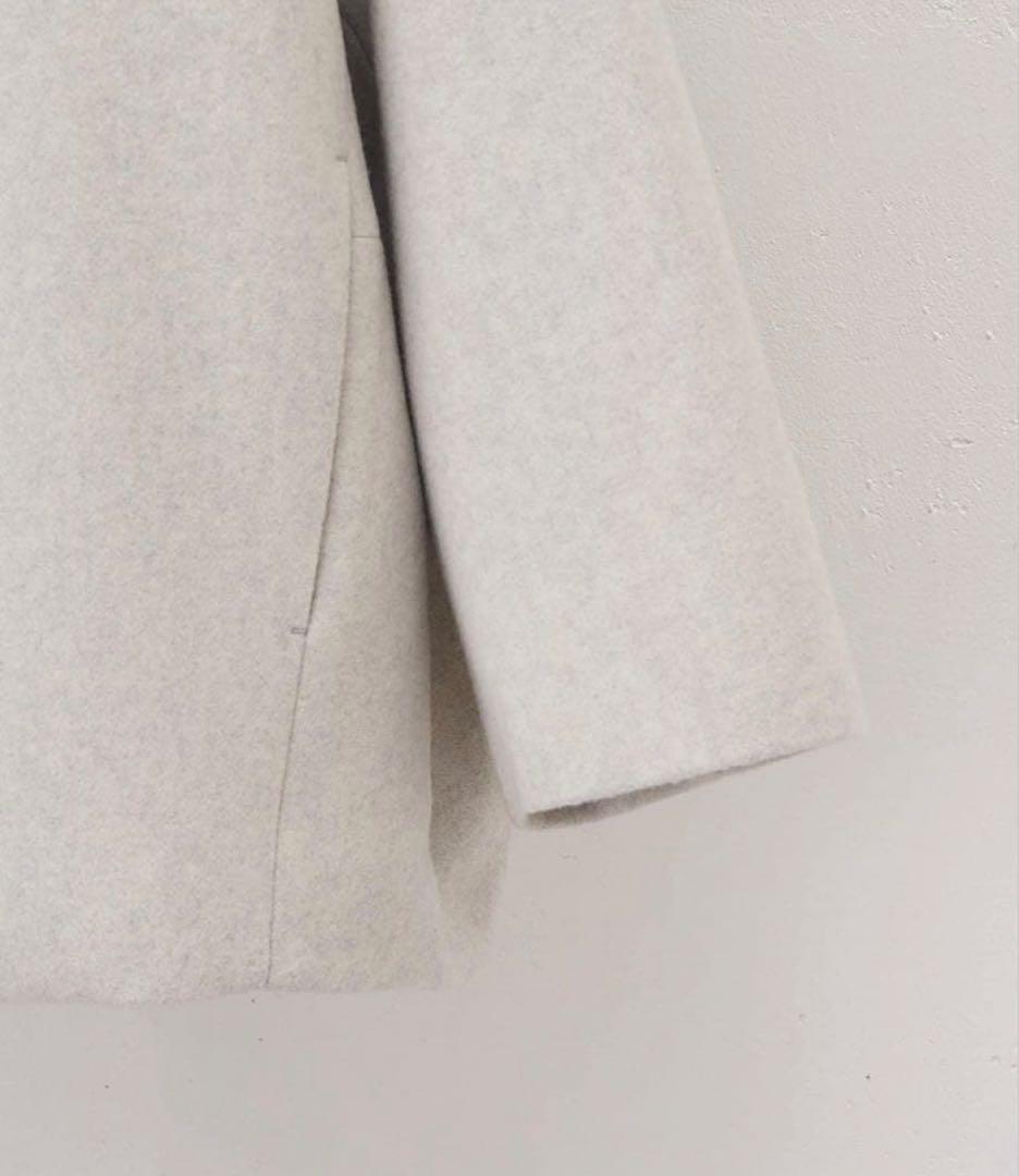 BEARDSLEY ノーカラージャケット グレー