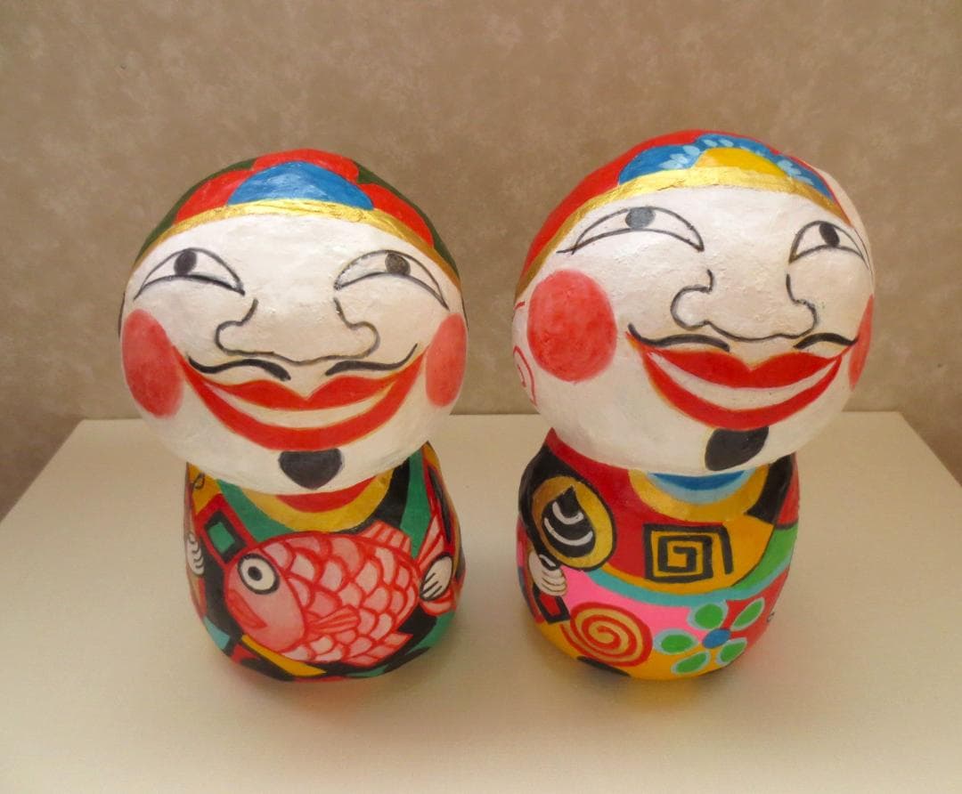 張り子人形　恵比須大黒様　ボムボムブリンさん専用