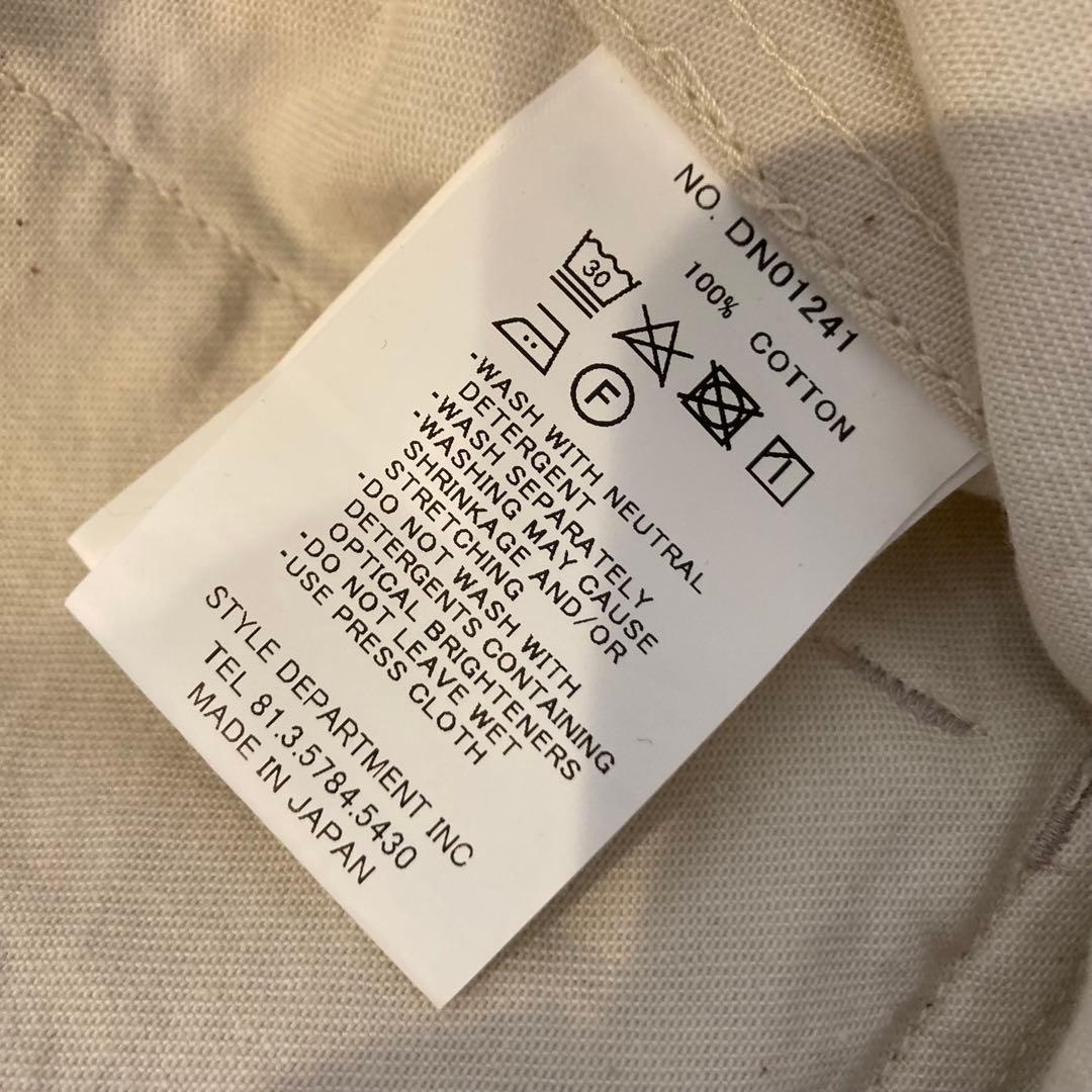 【STILL BY HAND】10オンス デニムカバーオール オフホワイト