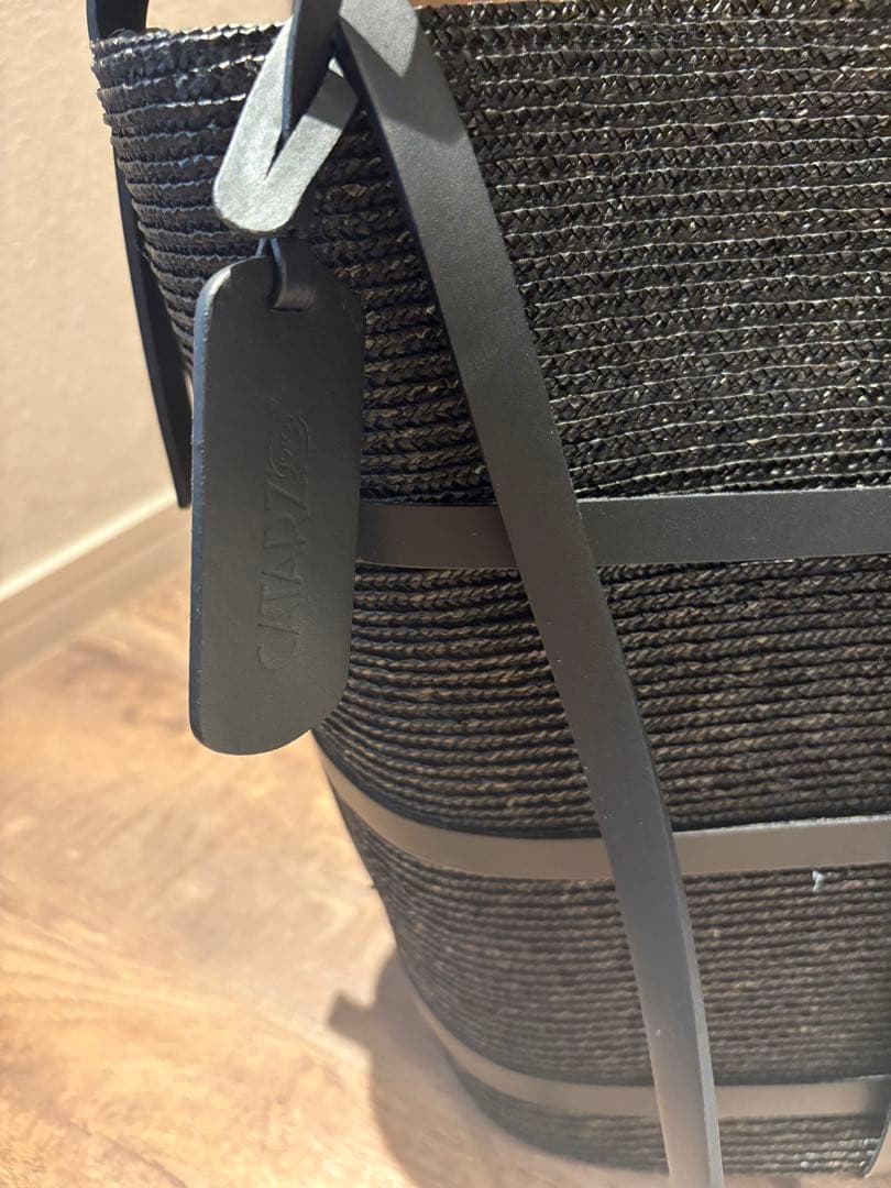 【新品:定価52800】Whim Gazette ストローショルダーバッグ 黒