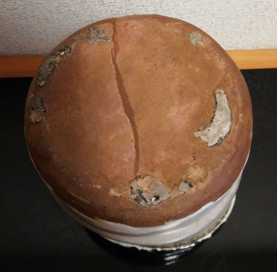 惺斎書付　斑唐津　水指　共箱　茶道具