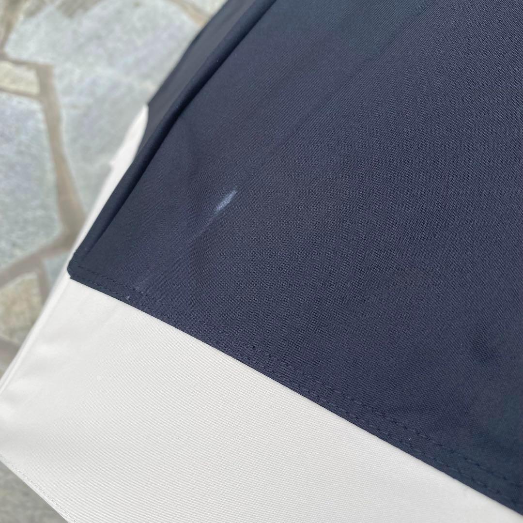 芦屋ロサブラン♡遮光日傘　長傘　黒　白バンブー　持ち手竹　紫外線対策