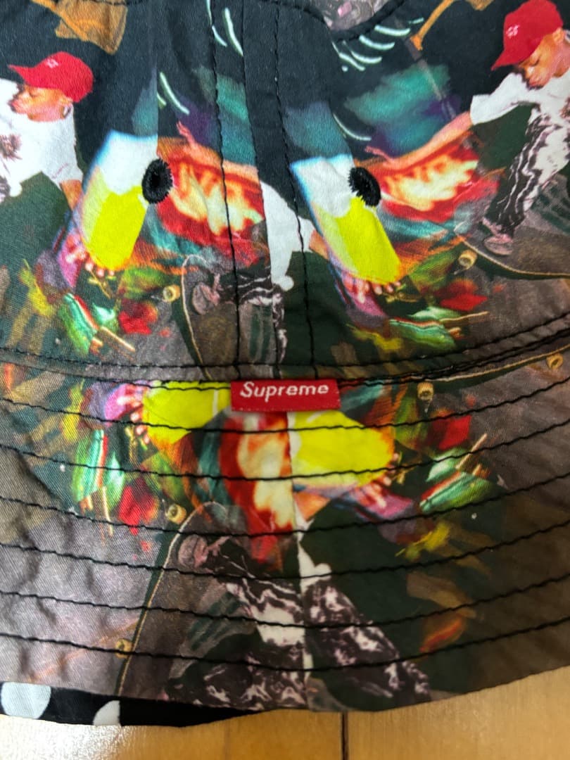 シュプリーム × コムデギャルソンシャツ バケットハット黒 M／L