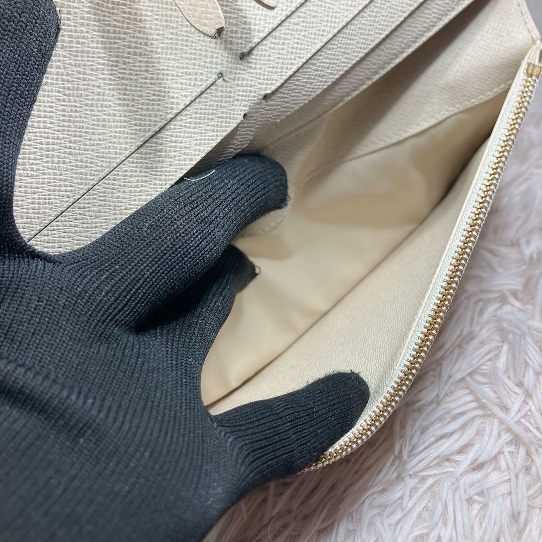 極美品 ルイヴィトン ダミエ アズール ポルトフォイユ アンソリット 長財布