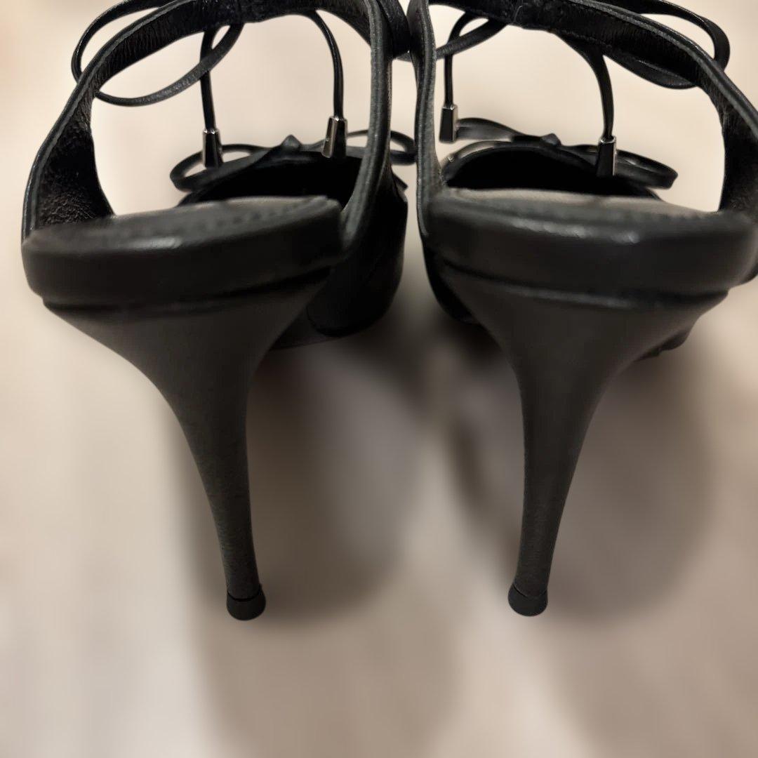 ☆ツルバイマリコオイカワ　パンプス　ヒール　ミュール　リボン　レザー本革