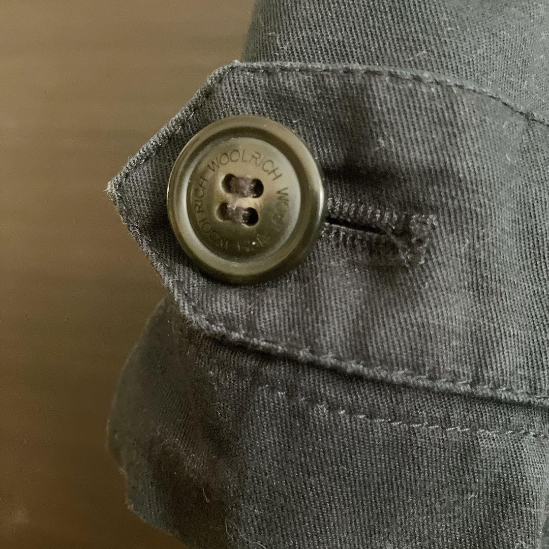 WOOLRICH 紺ネイビーラビットファー中綿ライナーモッズコート正規品XS