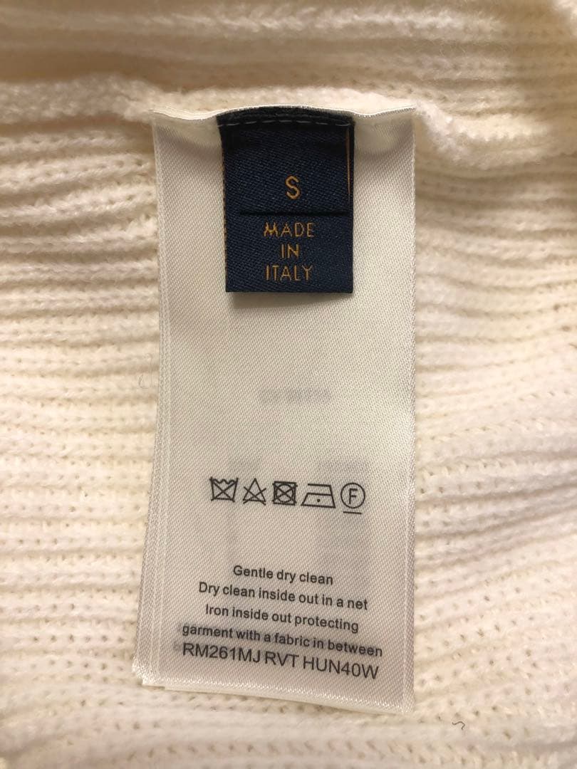 新作 ヴィトン 本物 エンブロイダリー シグネチャー カシミヤ クルーネック S