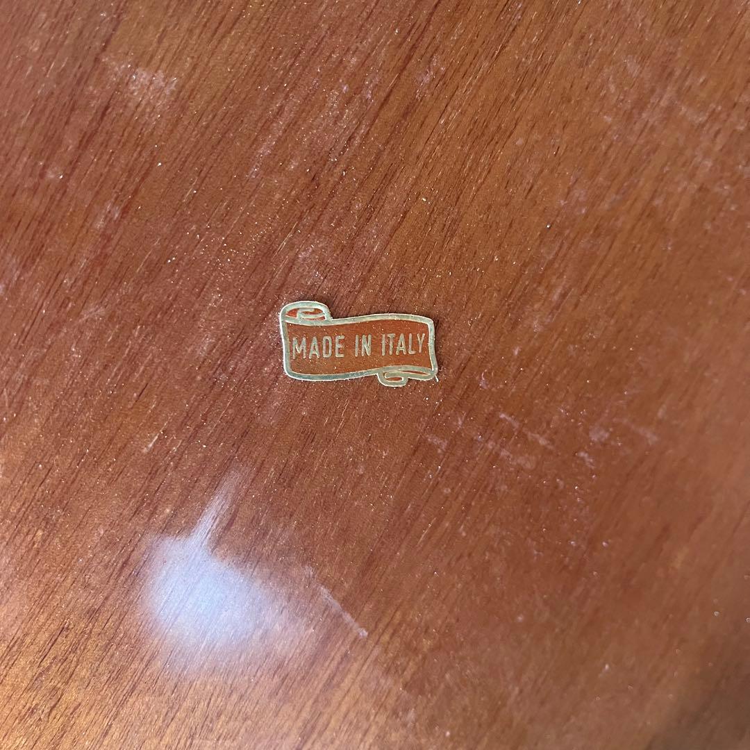 【アンティーク】イタリア製 象嵌細工 サービスワゴン キッチンワゴン 古道具